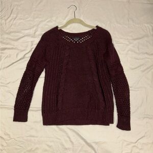 American Eagle Burgundy Sweater
